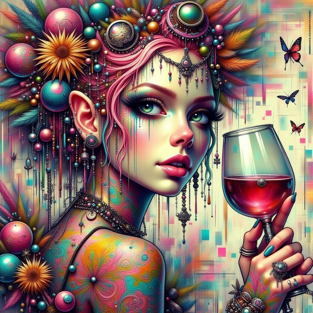 Fairy Punk Wine Time