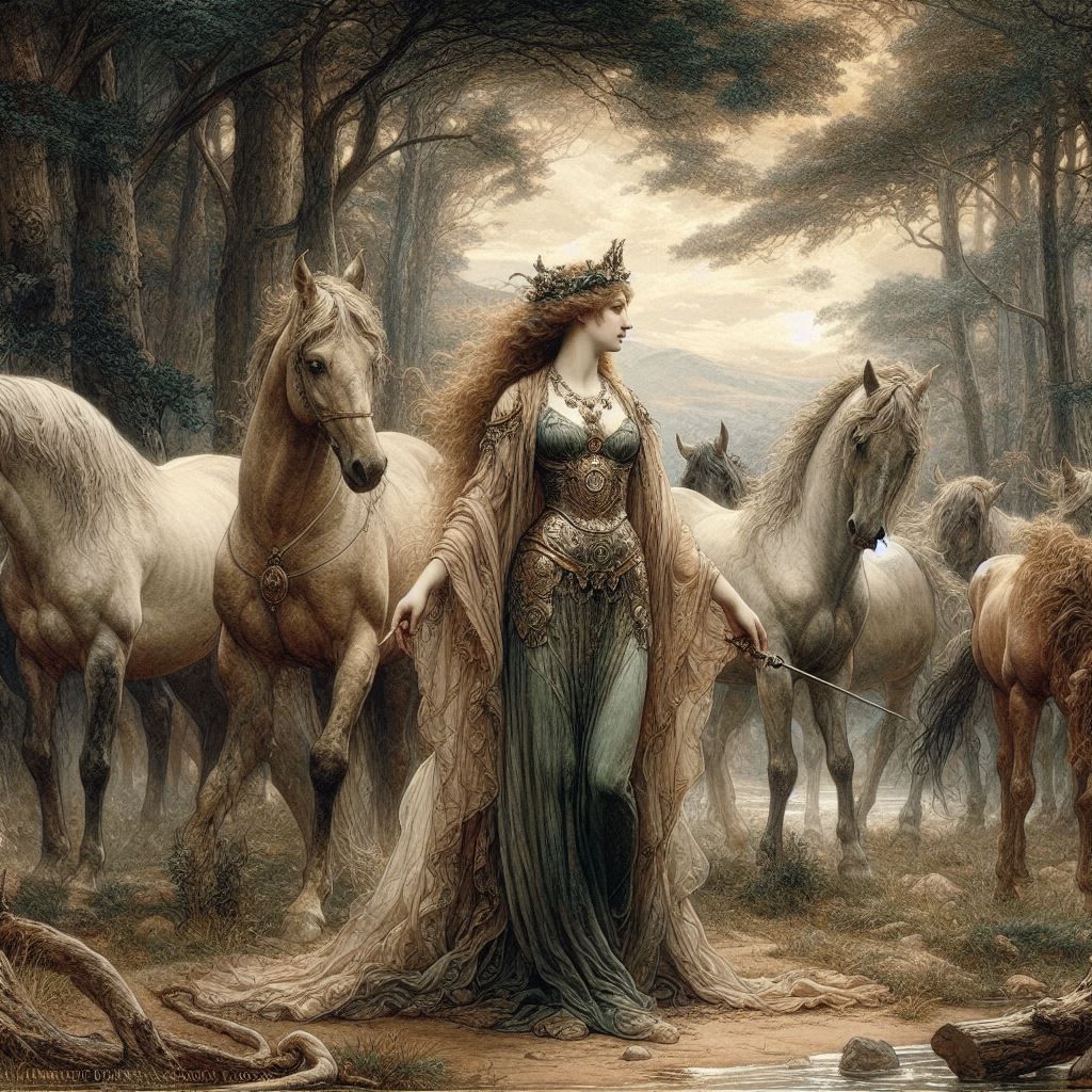 Rhiannon the Celtic Horse Goddess