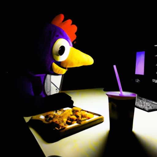 fnaf eating chicken nuggets at 3 am - AI Generated Artwork - NightCafe ...