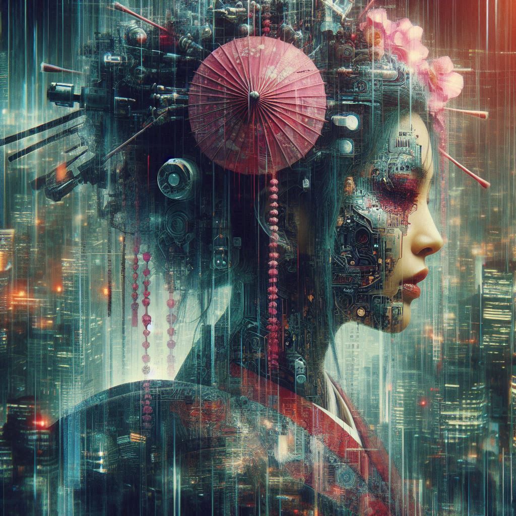 double exposure beautiful fantasy portrait landscape..