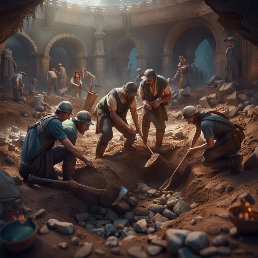 Archaeological Dig Site  by @ILIKETURTLES