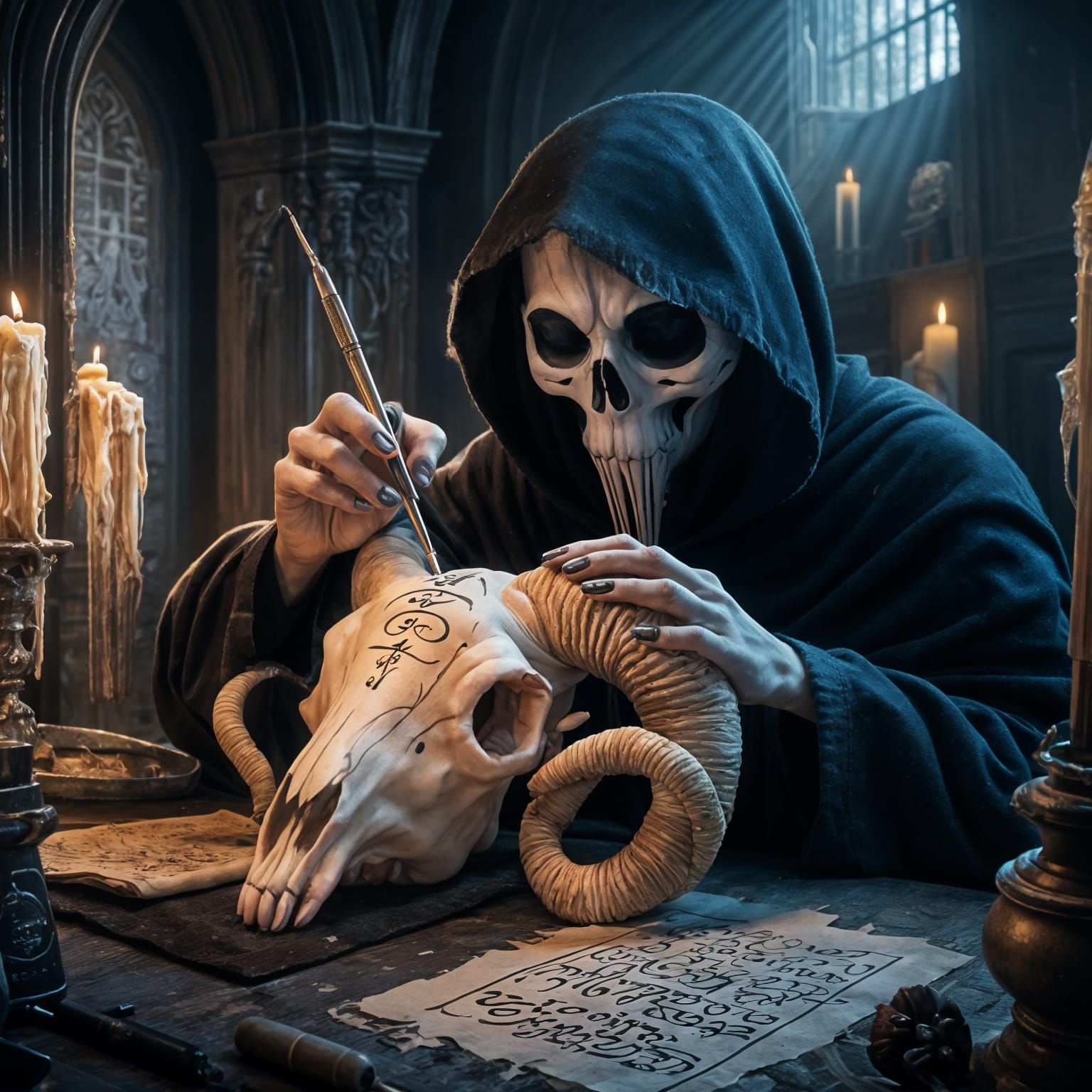 Post Mortem Calligraphy