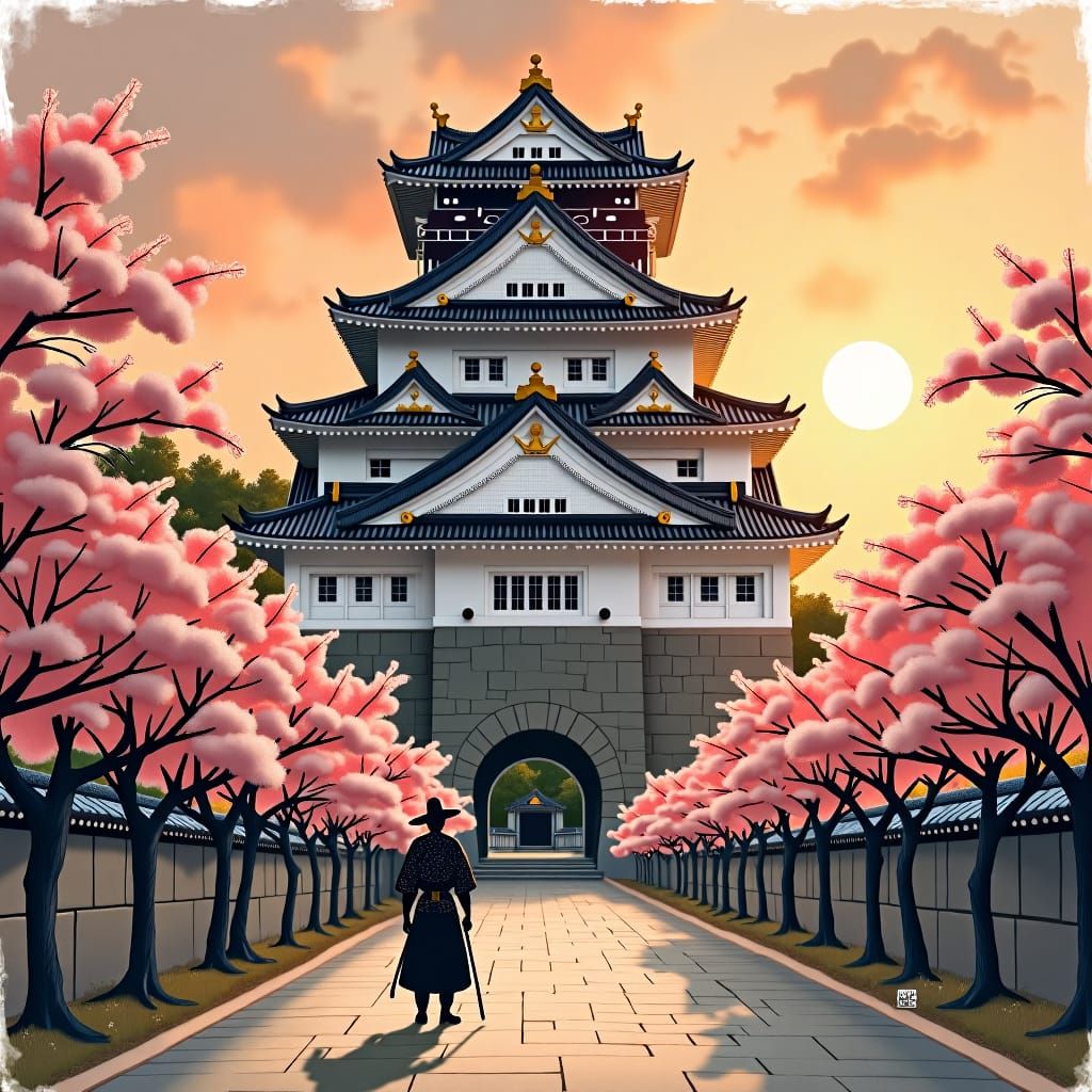 Painting of Himeji Castle