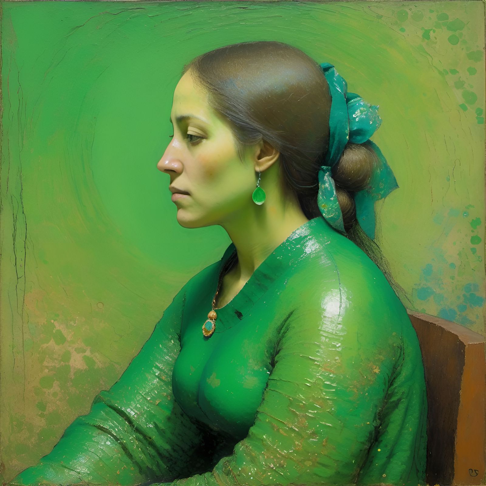Lady in Green
