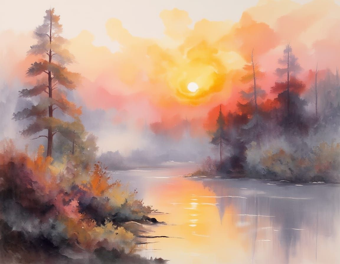 Foggy Forest Edge  by @Lady Anne