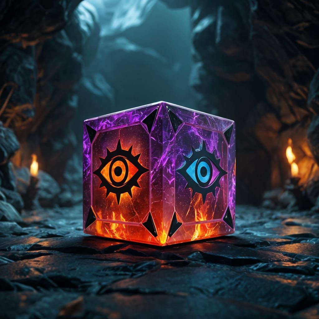 Mysterious Crystal Cube  by @CrystalAnimal