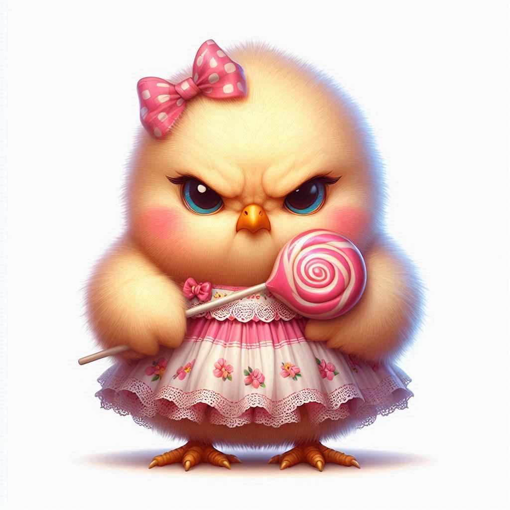 Grumpy chick
