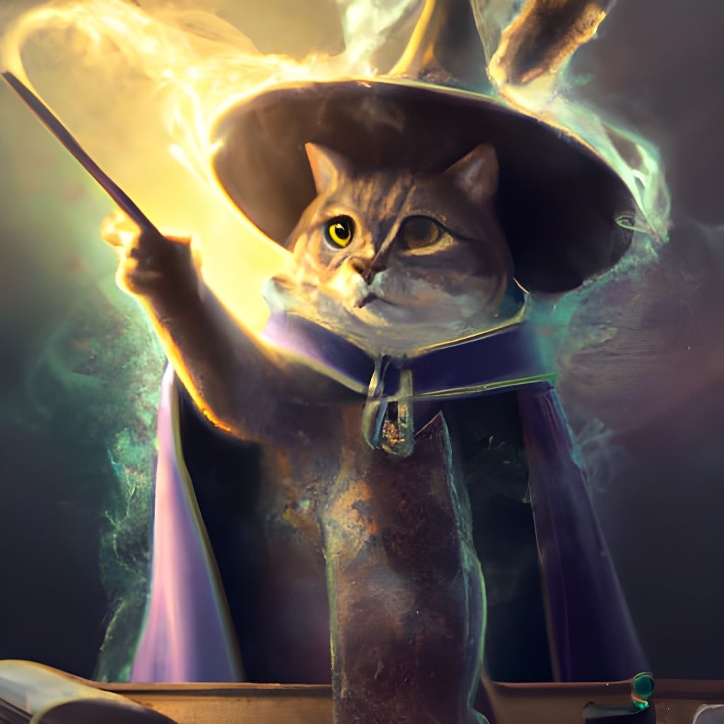 Wizard Cat - AI Generated Artwork - NightCafe Creator