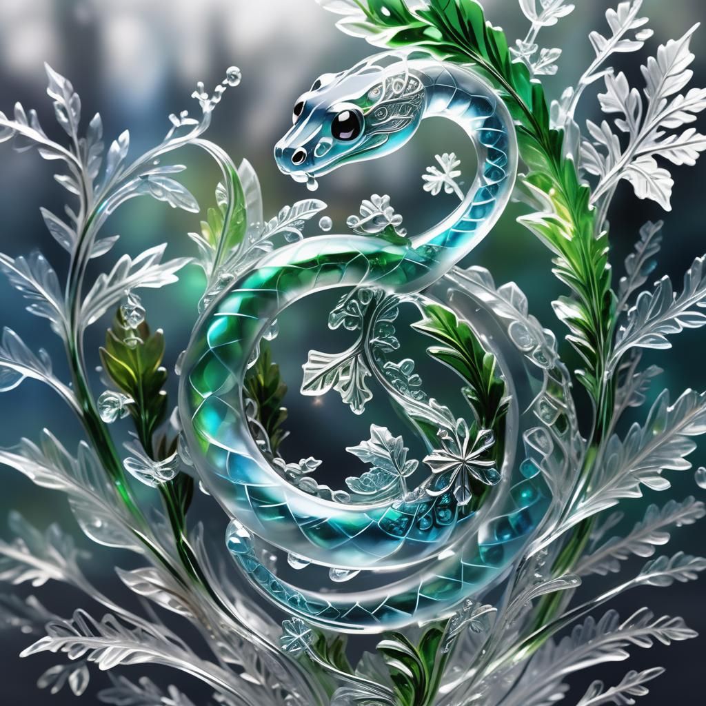Elegant Glass Snake   by @Angelik