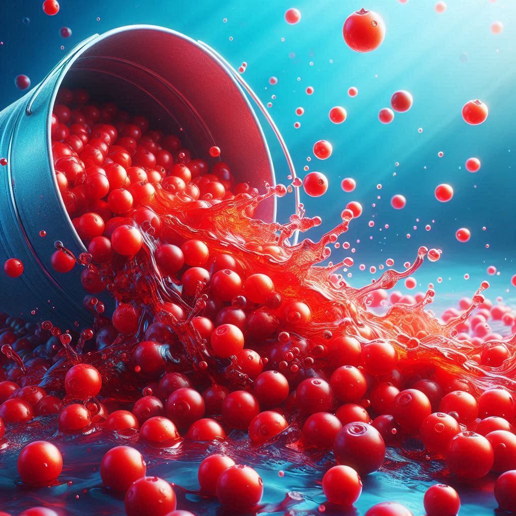 Berries Spilled from the bucket