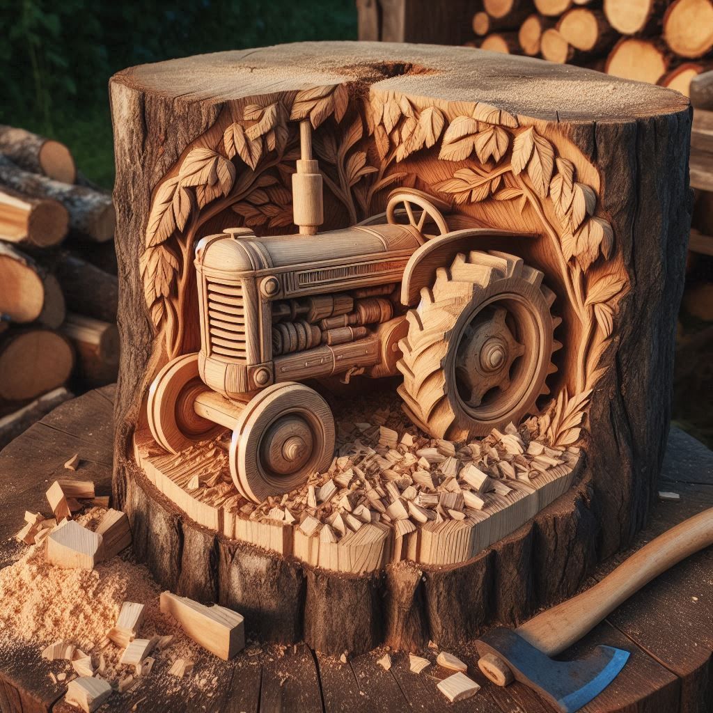 Wood carving