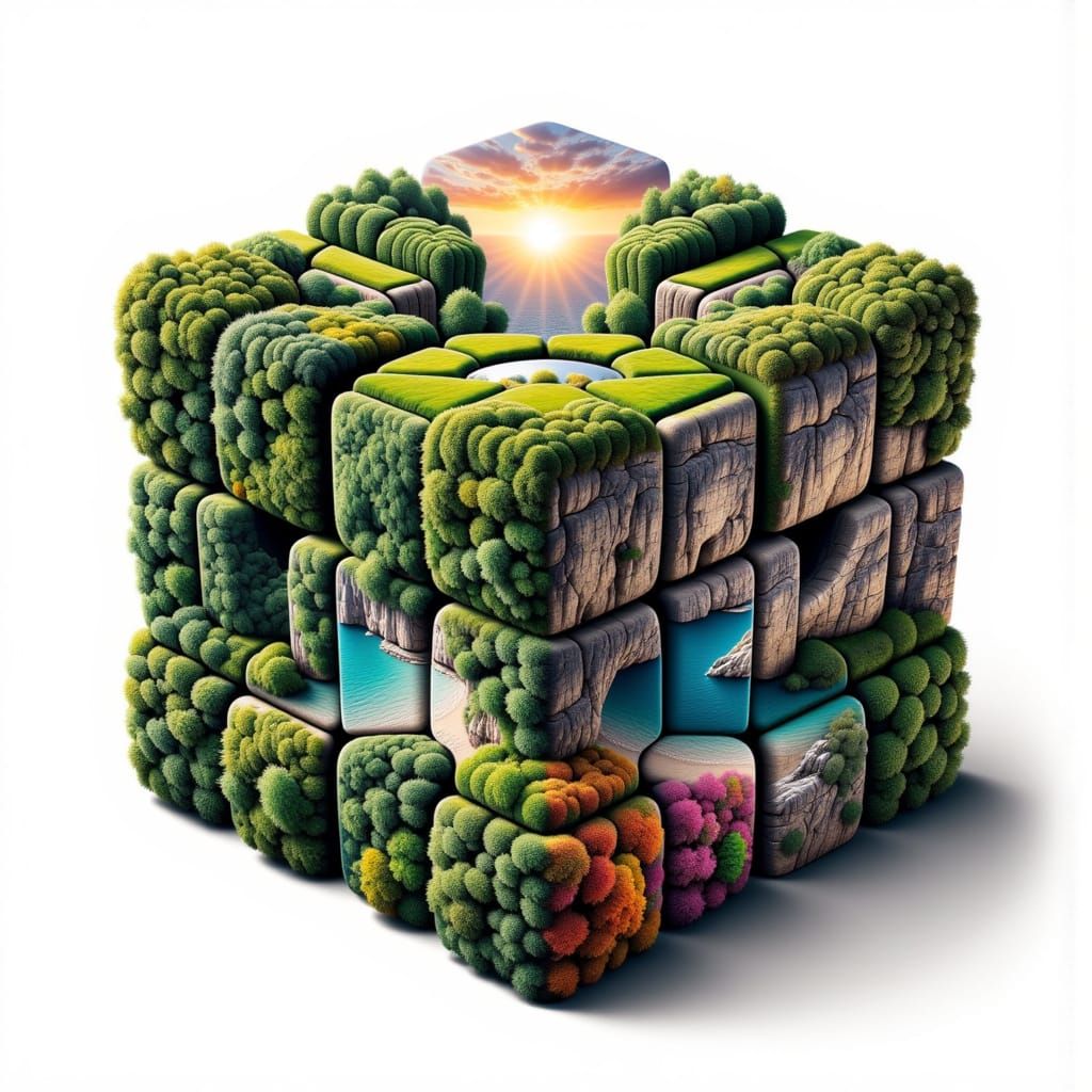 cube landscape