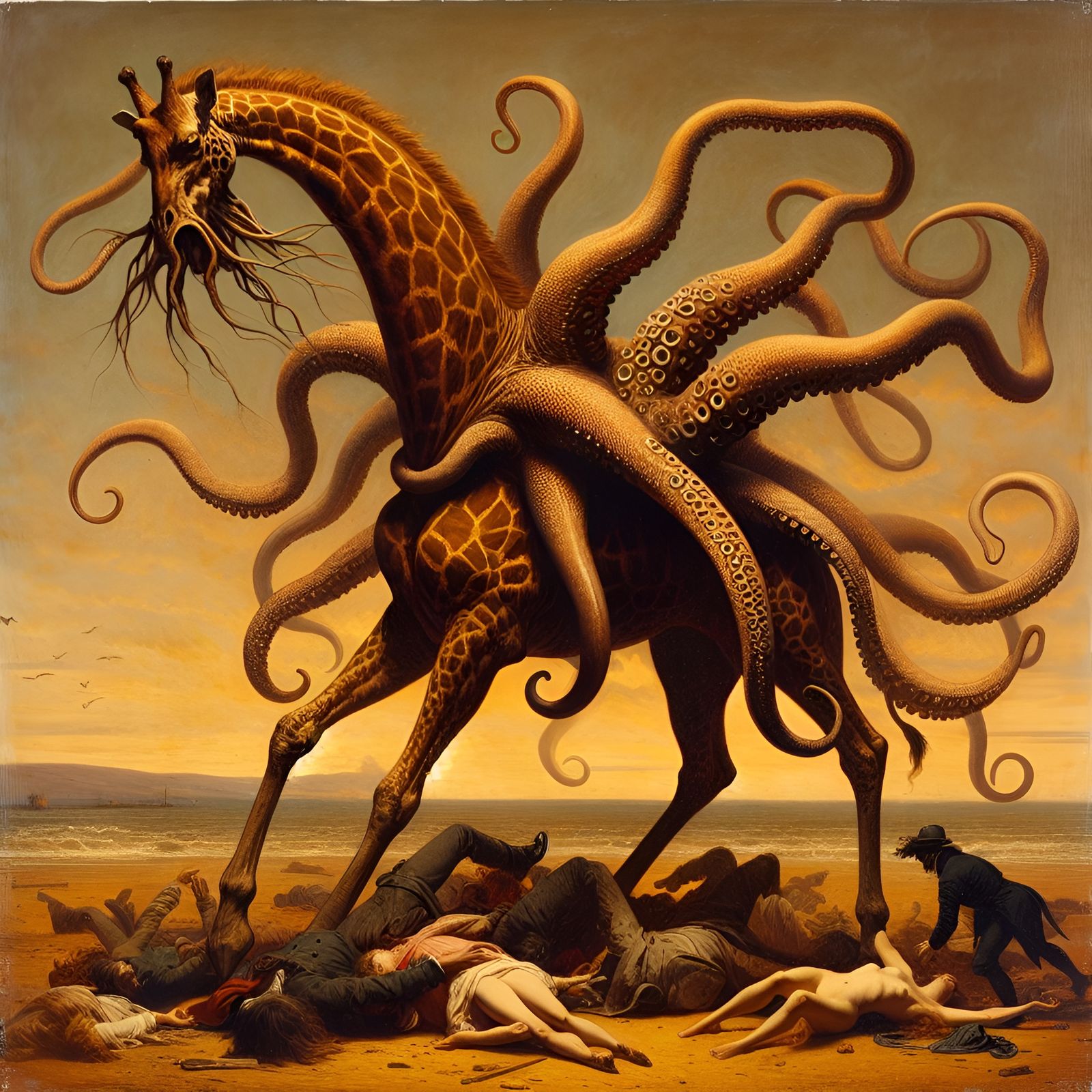 A Giraffe Tentacle Beast