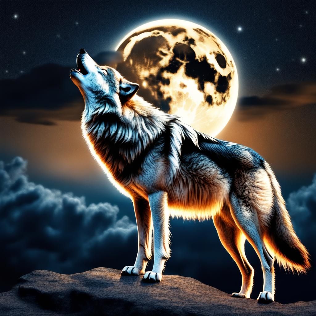 Howling at the moon