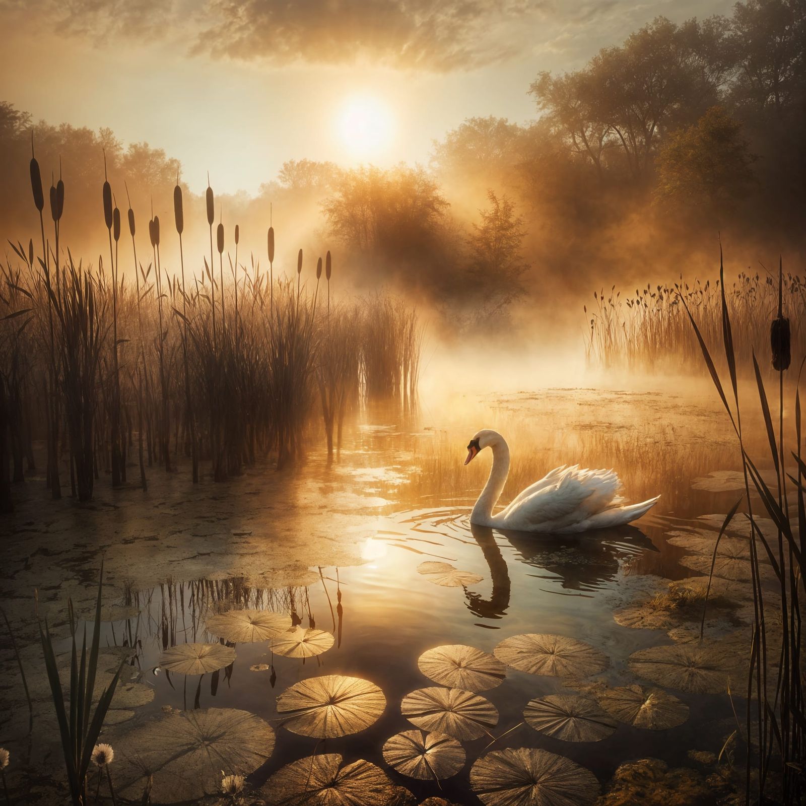 Misty Morning Hush  by @Oblique Lens