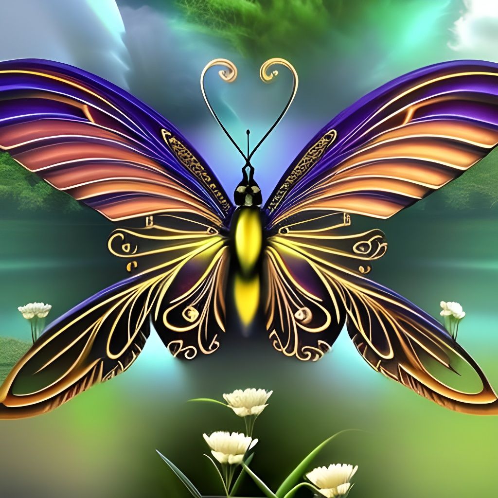 Otherworldly Butterfly  by @Antinomy