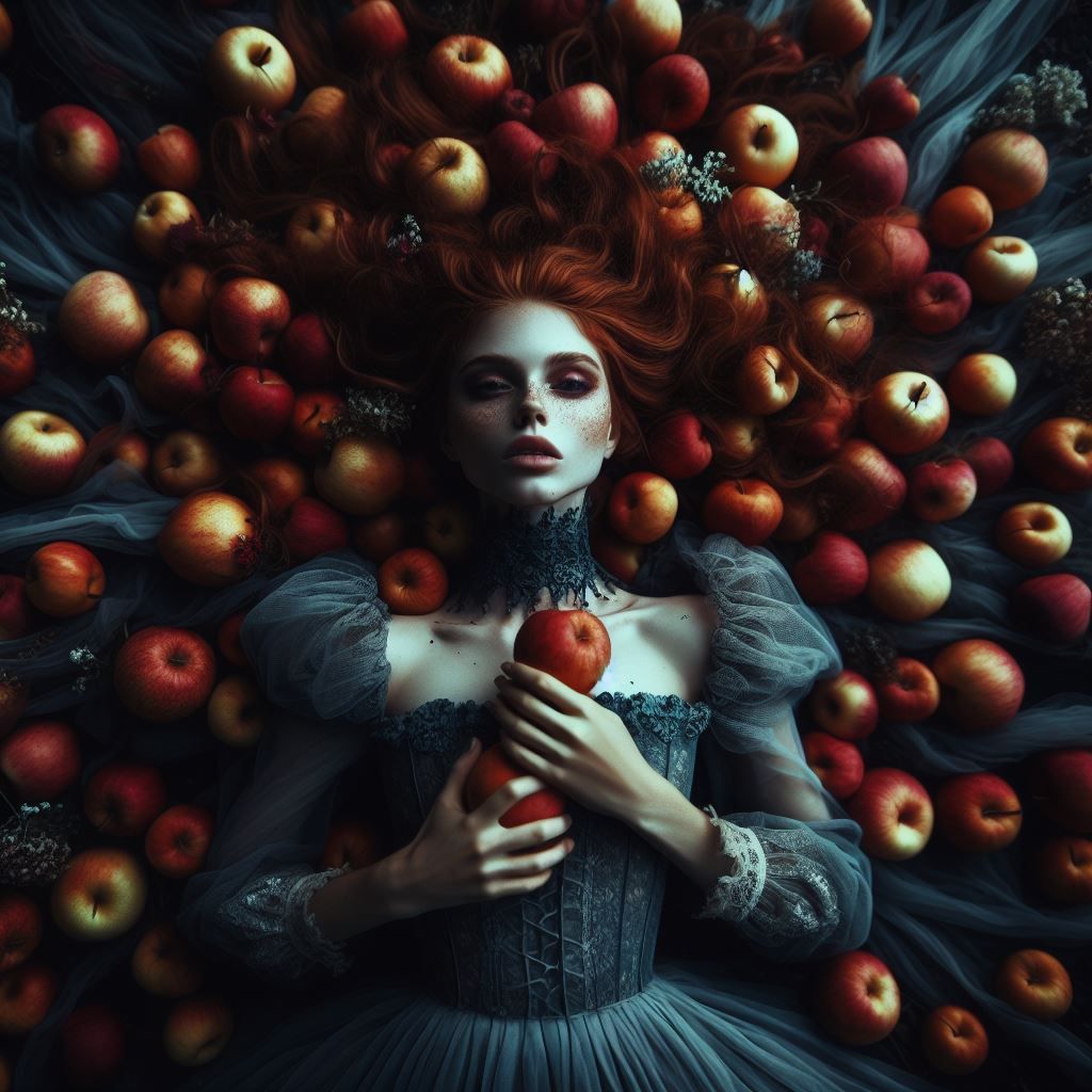Alice always took apple bobbing to the extreme.