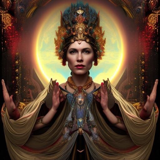 Cosmic goddes - AI Generated Artwork - NightCafe Creator