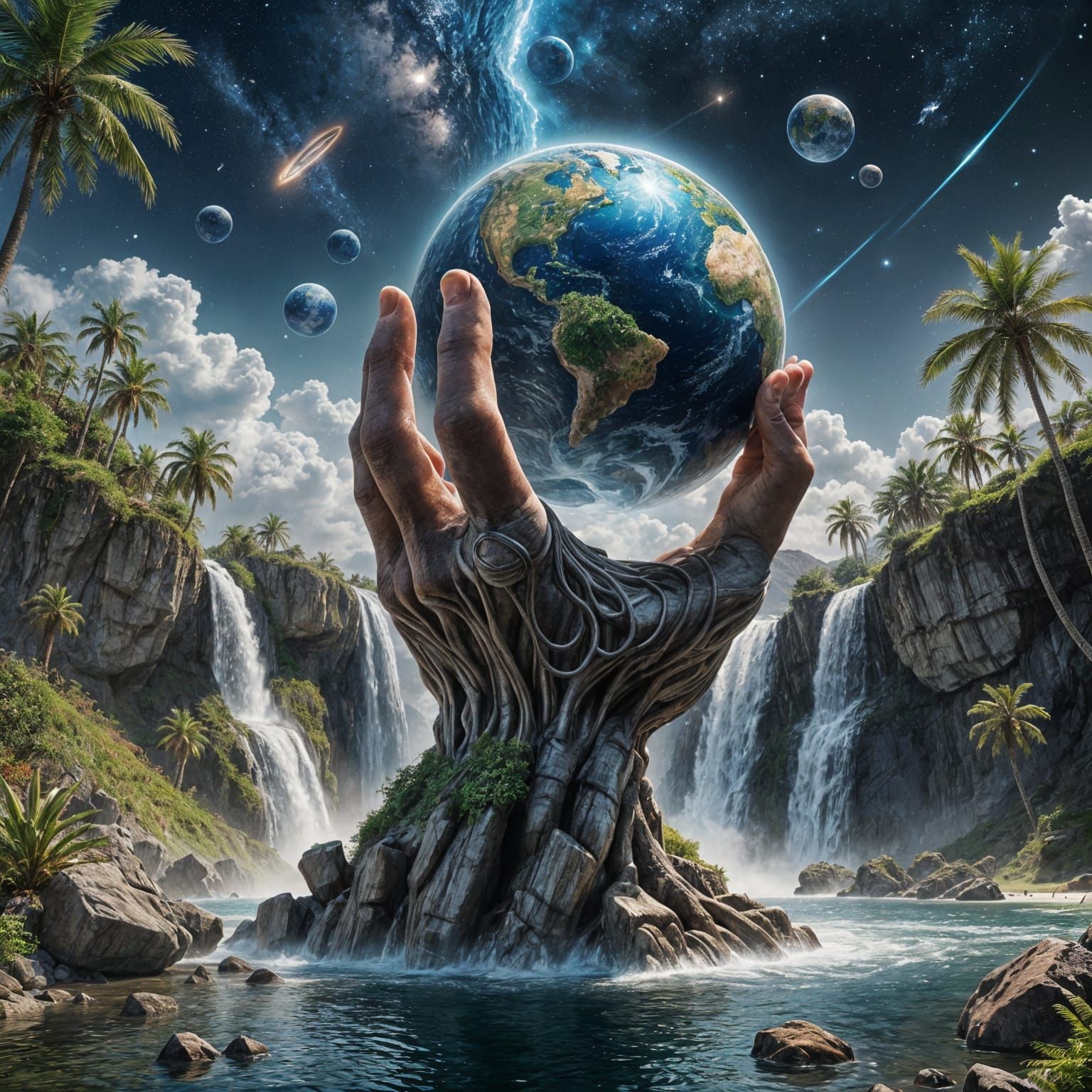 Earth destiny's in your hand...  by @Dreamer in Hell