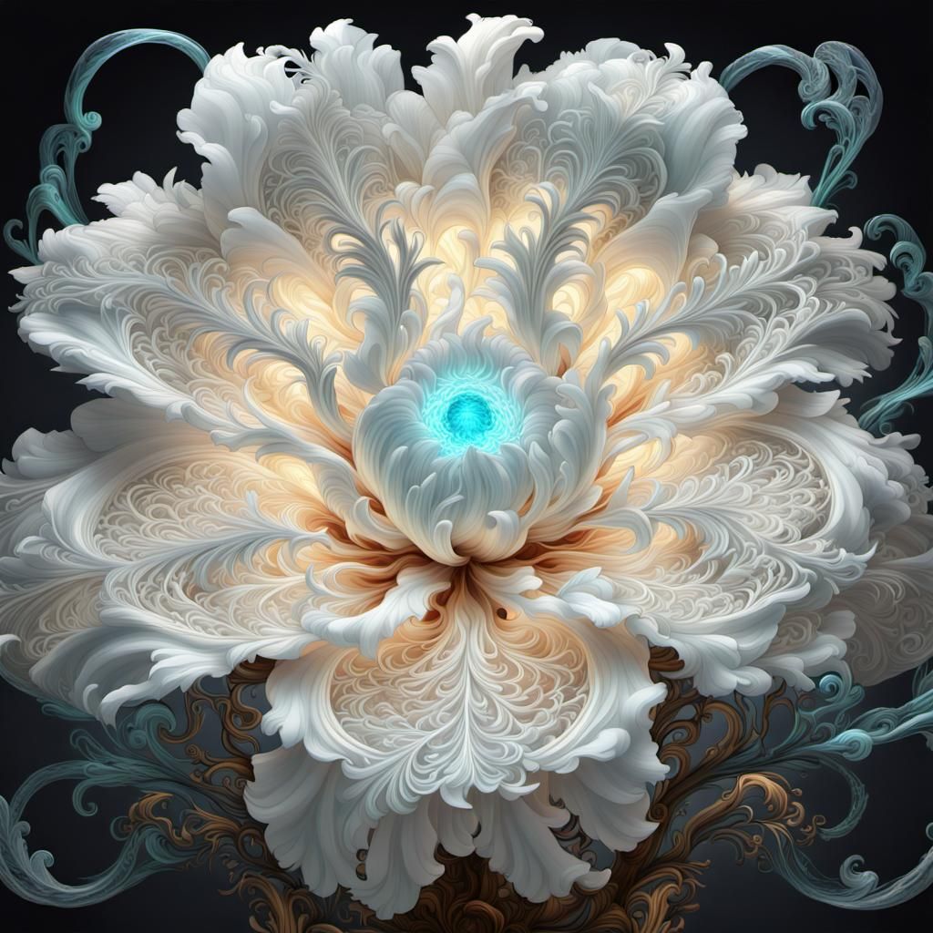 white flower  by @photon