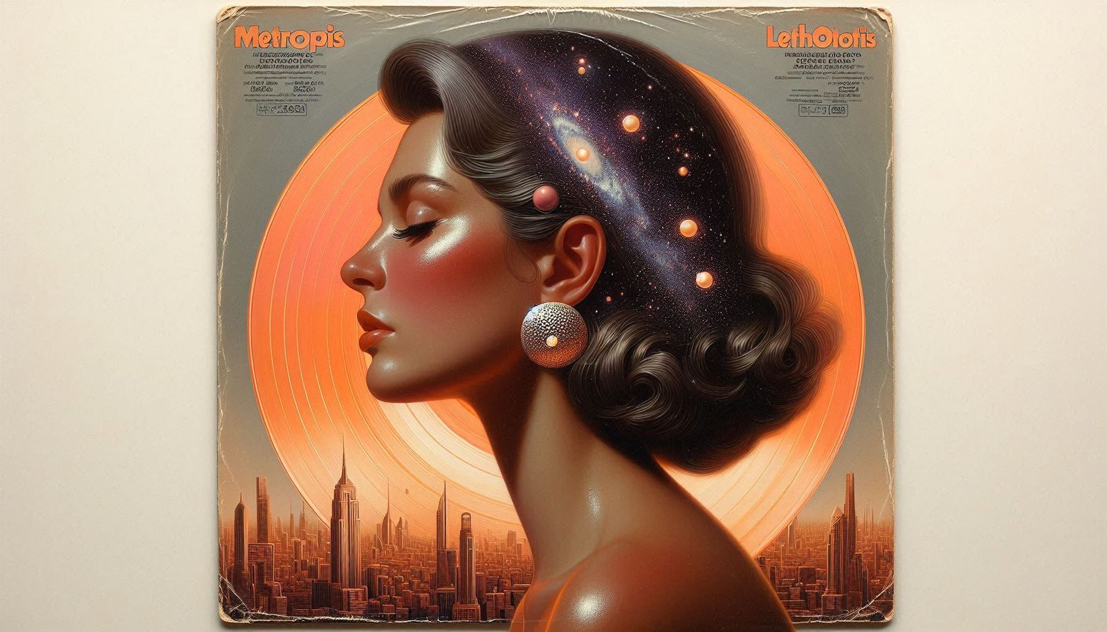 Classy vinyl record cover