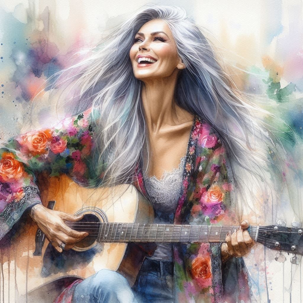 She wanted to end war and stuff so she sang LOUD.