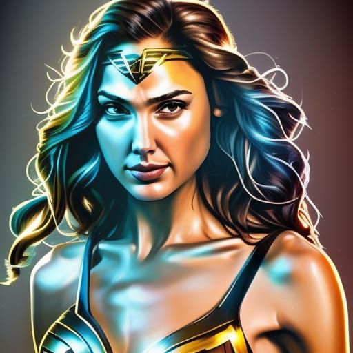 Gal Gadot head and shoulders portrait, 8k resolution concept art ...