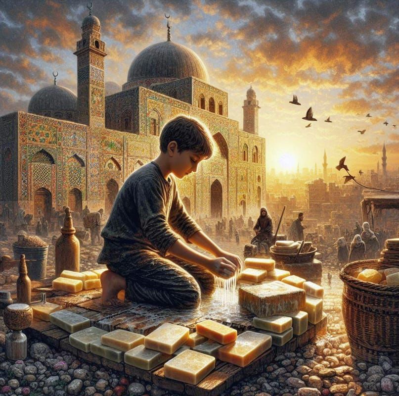 Aleppo, soap making