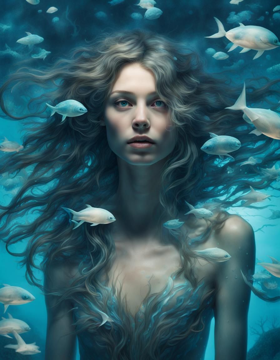 A beautiful siren - AI Generated Artwork - NightCafe Creator