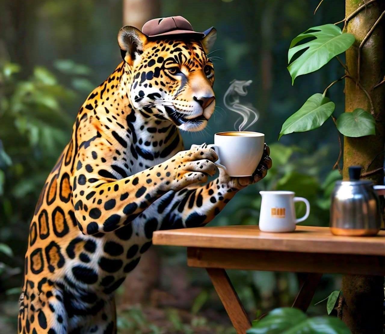 Even the Jag Needs a Coffee Break!