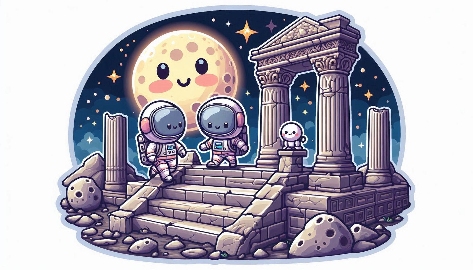 Astronaut Explorer Sticker