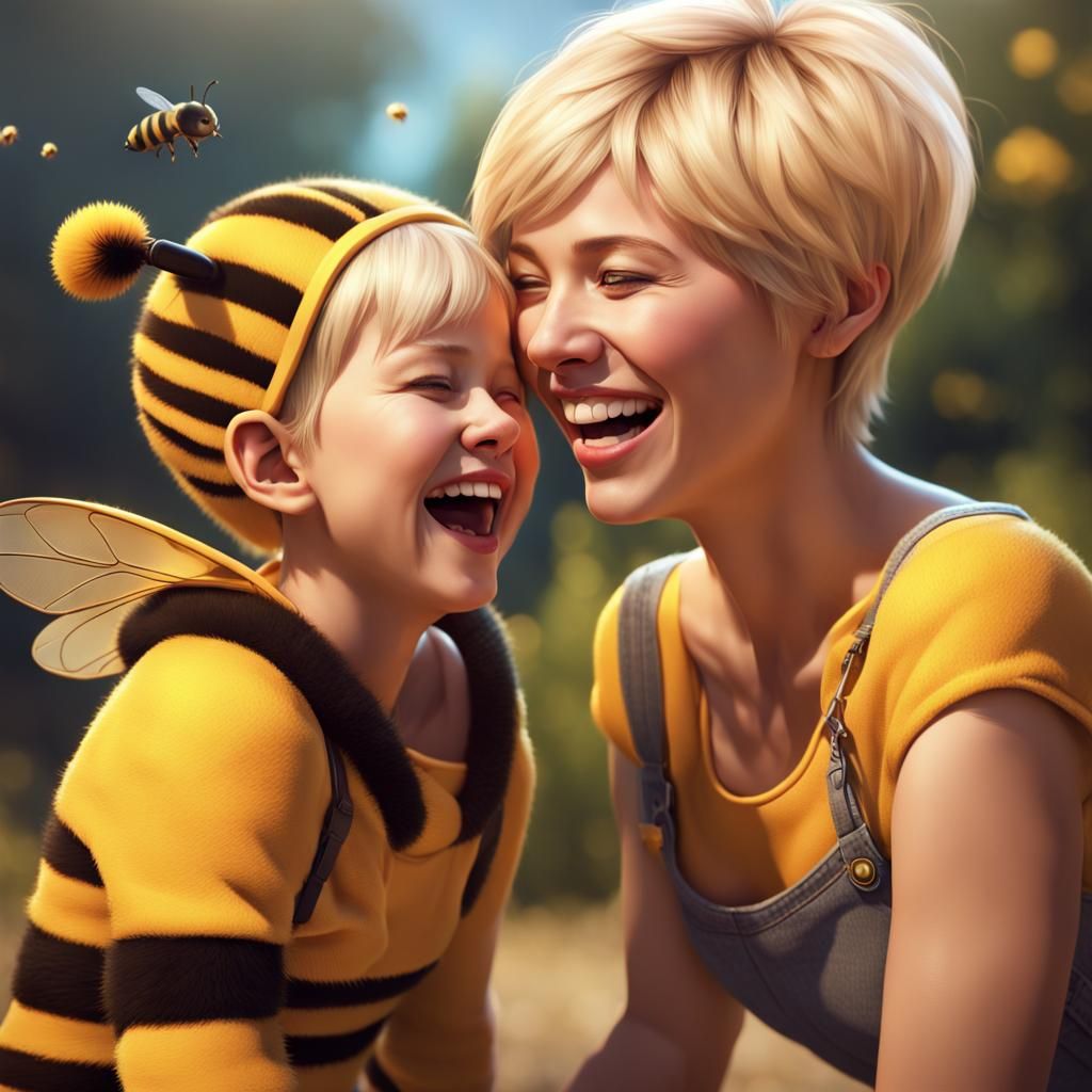 Busy Bees Are Happy Bees!  by @Doctor Mortose