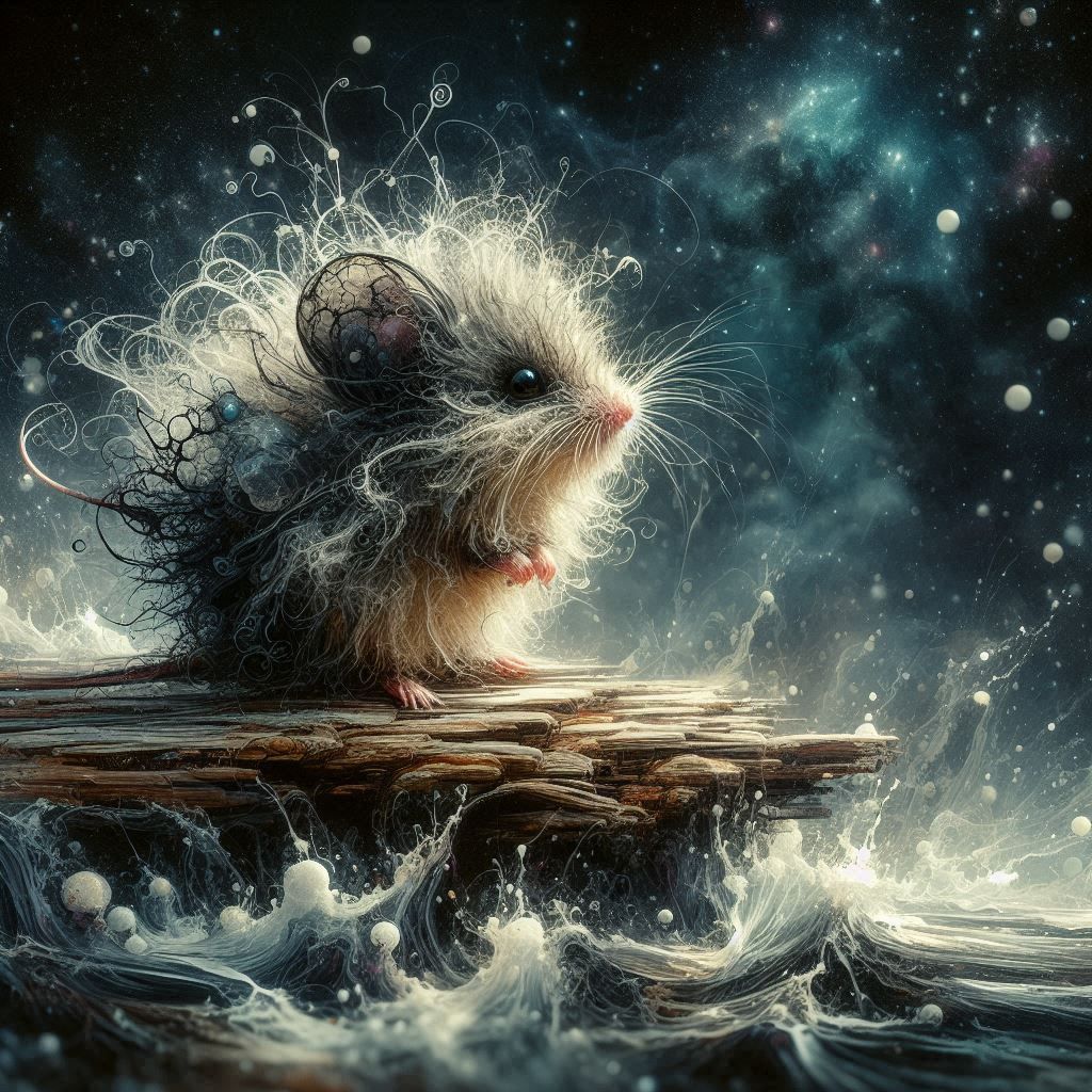 Fluffy Mouse  by @Caroline