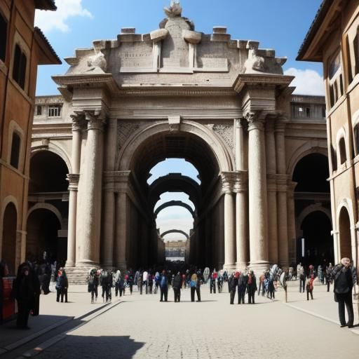 Grand entrance to a Roman market