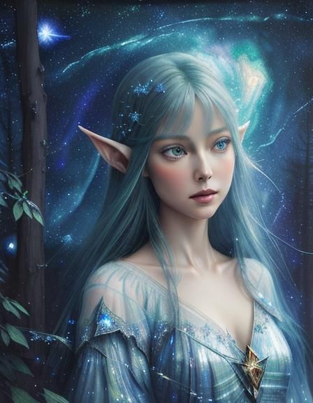 Elvish lady#2 - AI Generated Artwork - NightCafe Creator