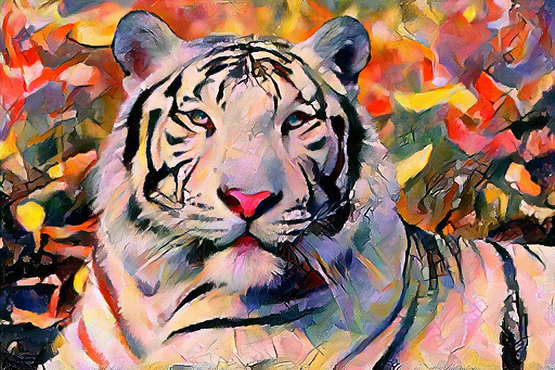 Kandinsky White Tiger