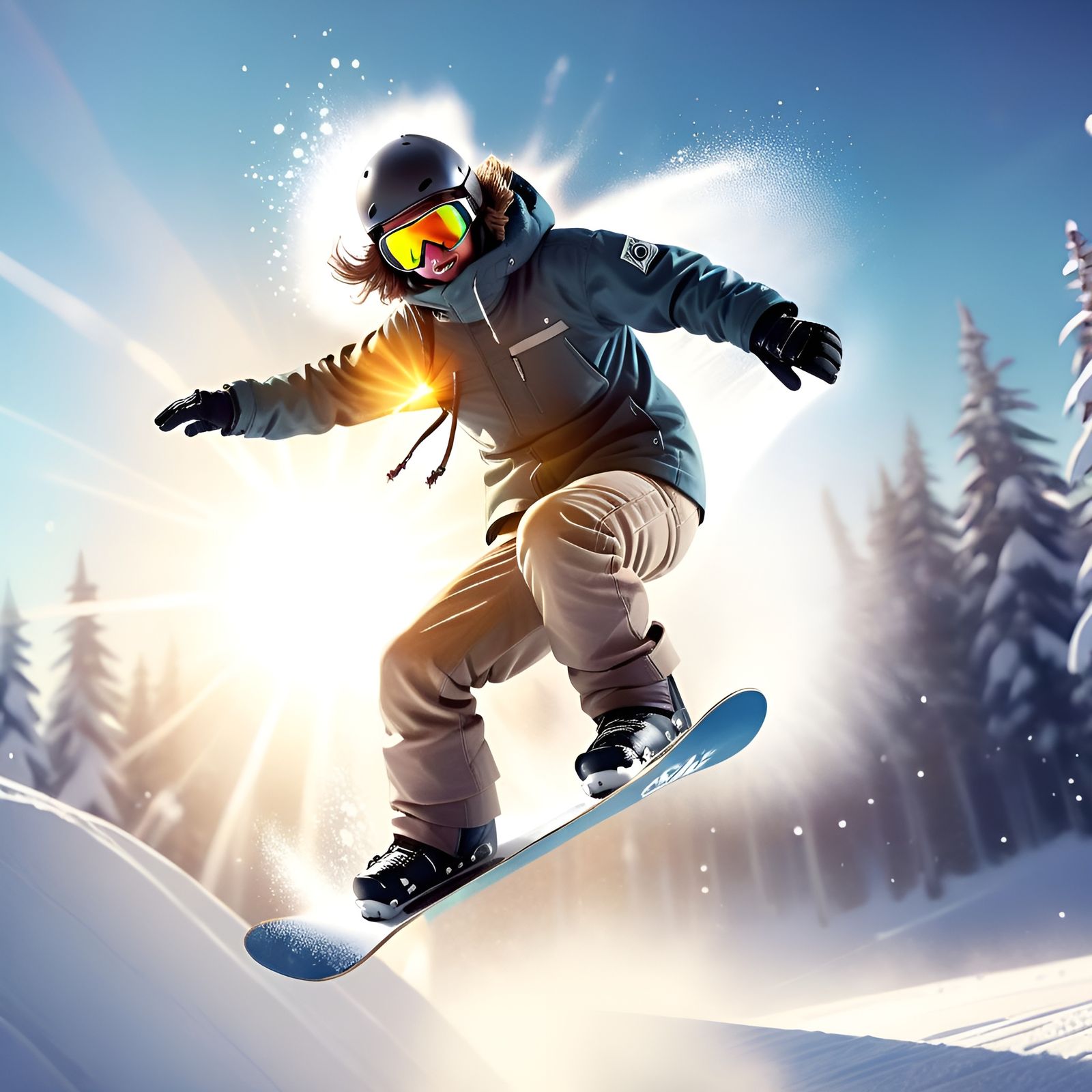 Snowboarding!  by @St_Moses