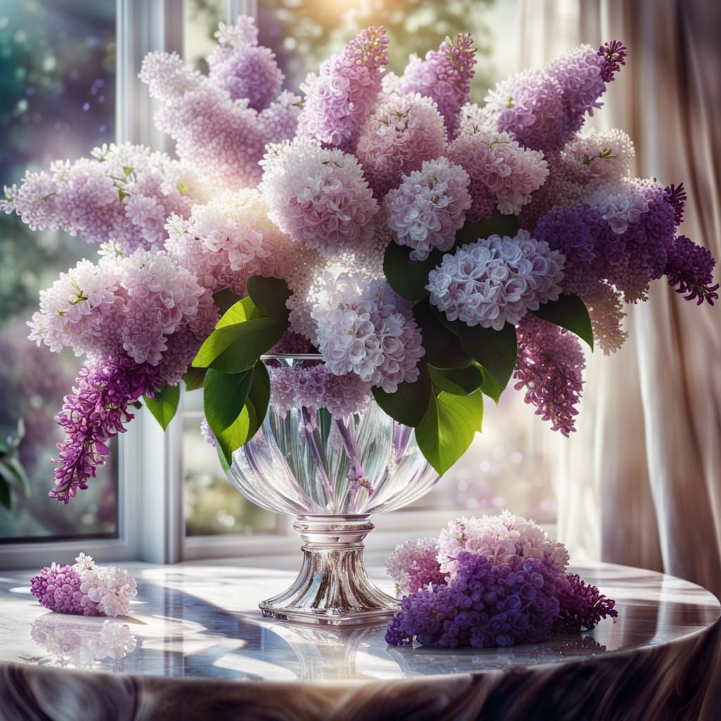 Flower bouquet of lilacs  by @Simplybe