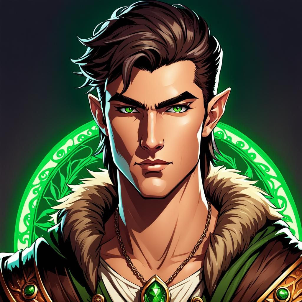 Human druid, comic, digital art - AI Generated Artwork - NightCafe Creator