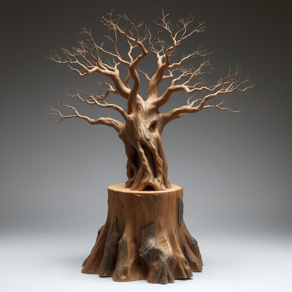 tree carved out of a tree