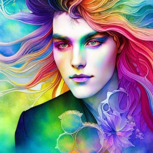 Beautiful rainbow youth
