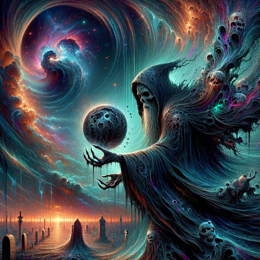 A demon necromancer. He harvests the bodies of the dead to c...