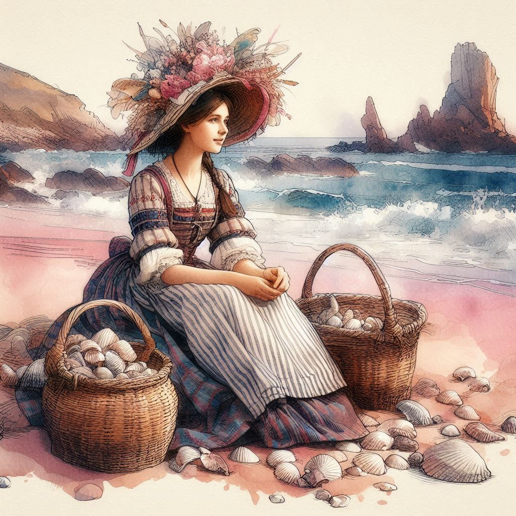 Breton shell fisherwoman