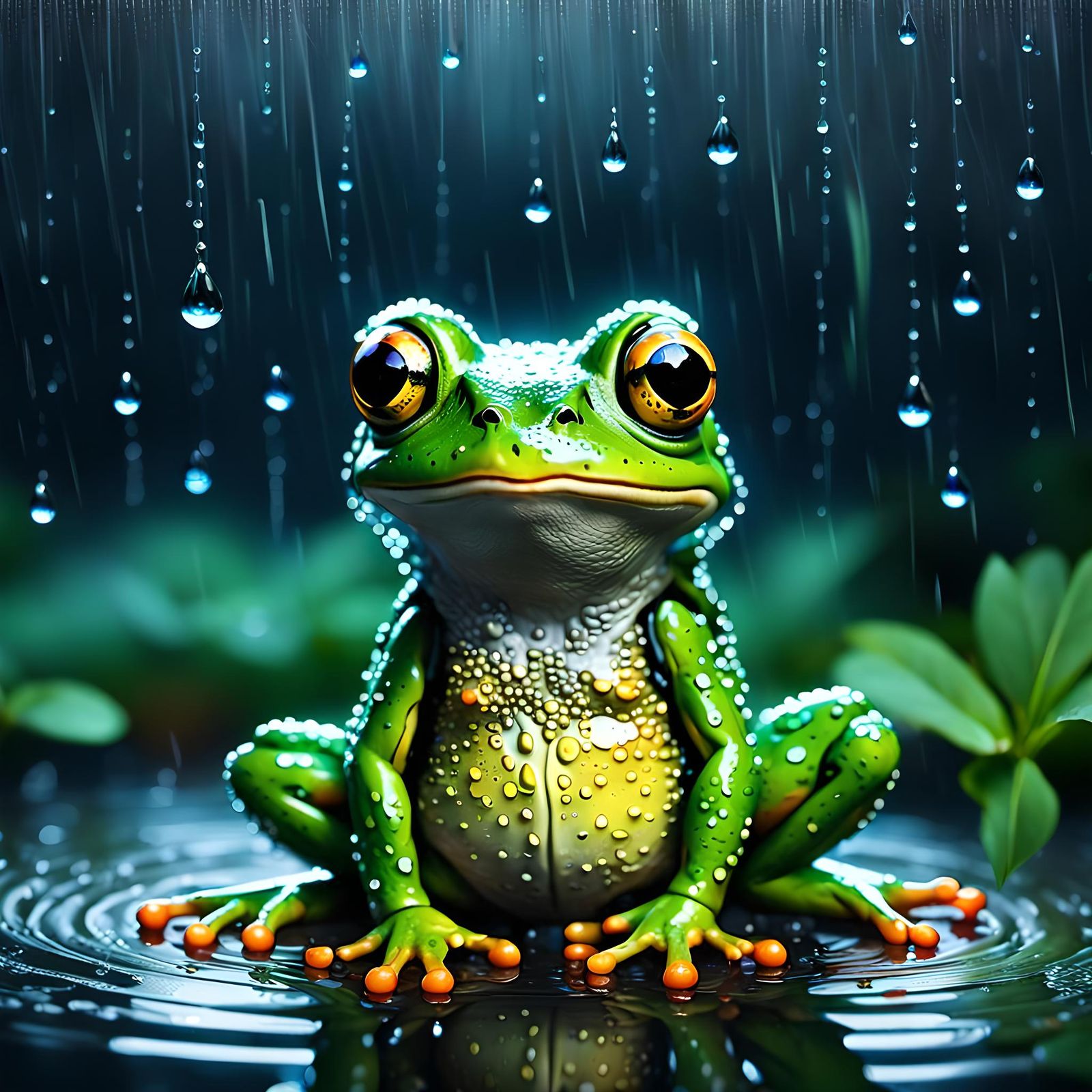 My Favorite Weather,Ribbit!^^  by @Pau Poe