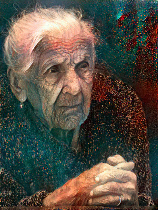 portrait of an old lady