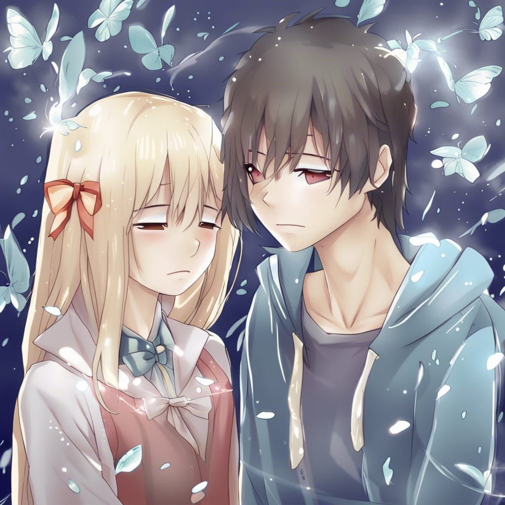 Anime Style Image of Hope and Sadness