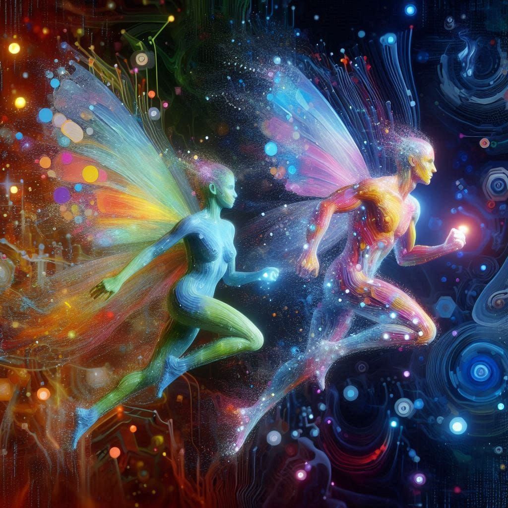 Data Fairies of harmonious code—a symphony of zeros and ones...