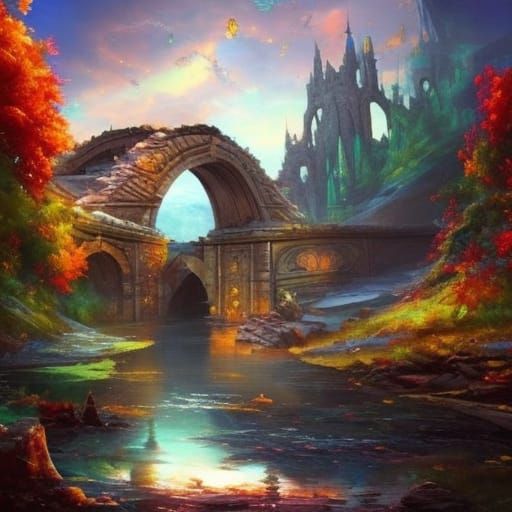 Old Bridge to the Ruins