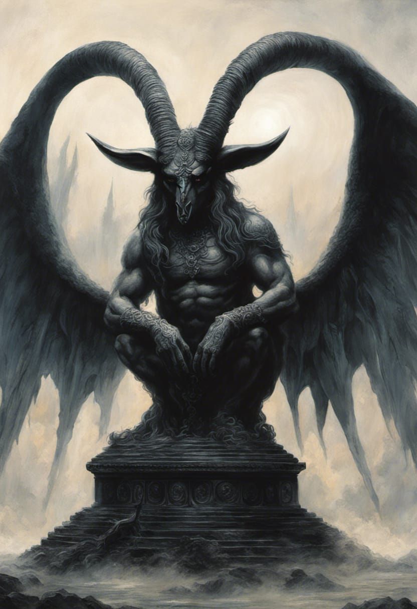 🔥Baphomet🔥 - AI Generated Artwork - NightCafe Creator