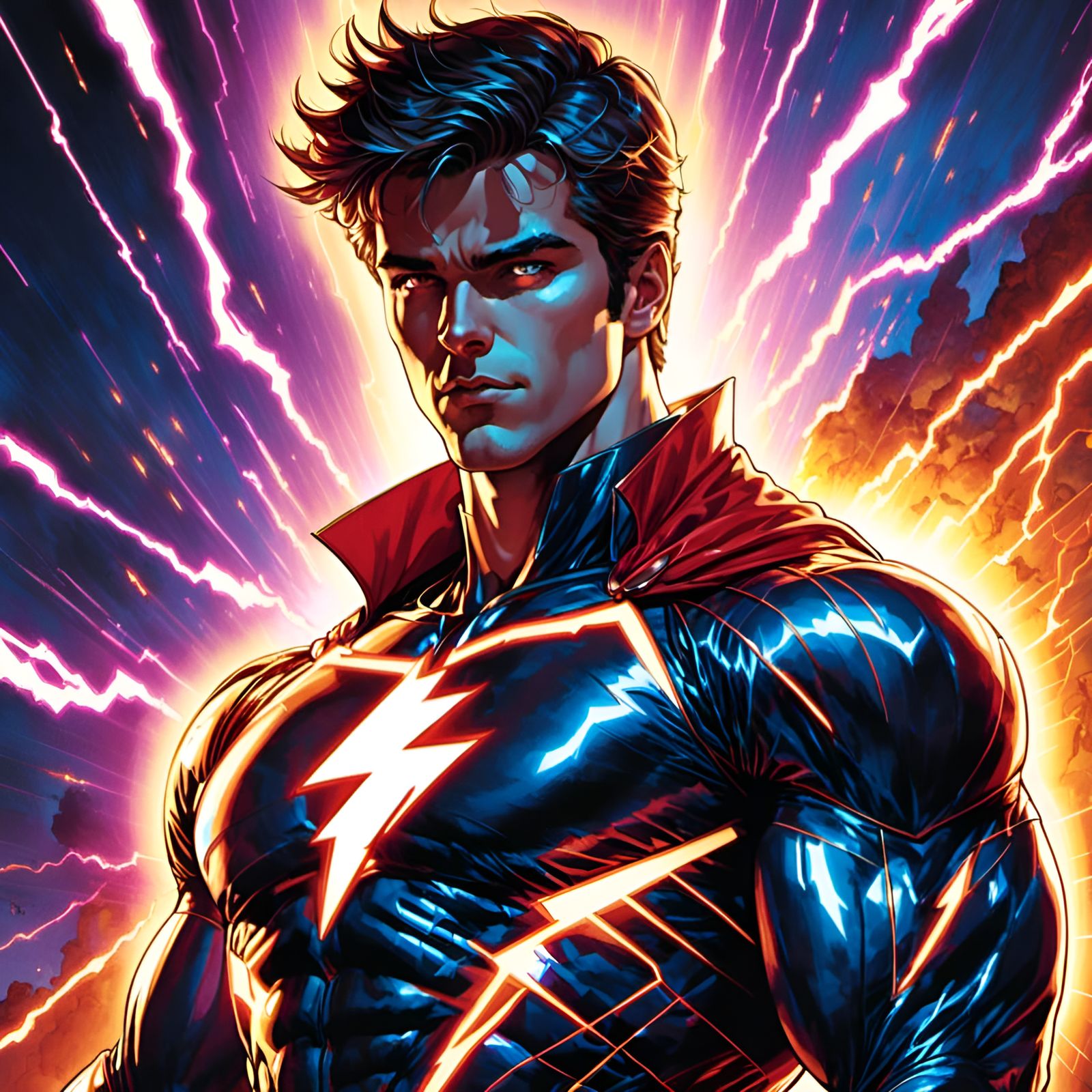  <lora:Shiver_of_Light:1.0>a superhero